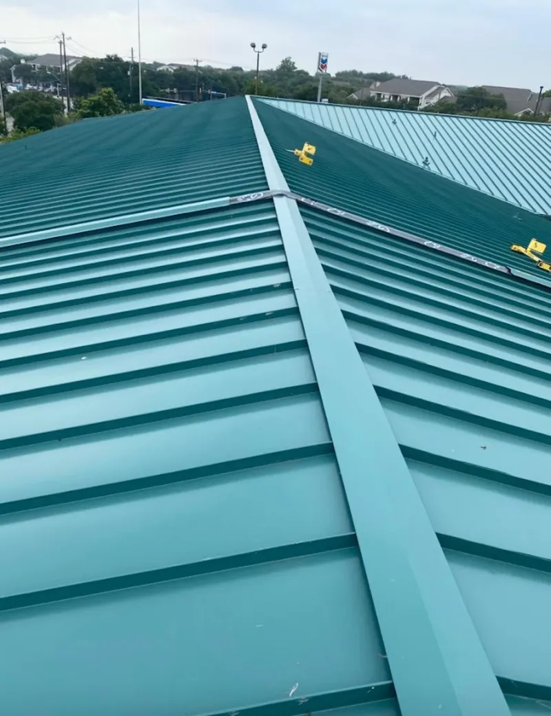 Green commercial metal roof ridge and valley for Metal Roof Repair in Rutland